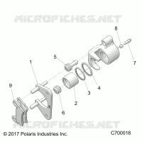 FRENO POSTERIORE CALIPER
