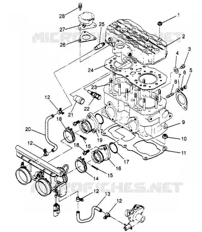 CILINDRO 500 EFI SKS 0962574, 500 EFI RMK 0962974, AND EUROPEAN 500 EFI SKS (4931983198C009)