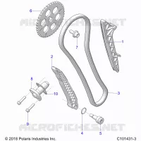 CAM CATENA AND TENSIONER