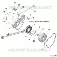 ENGINE, STATOR AND FLYRUOTA