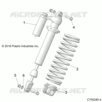 SUSPENSION, SHOCK ANTERIORE MOUNTING