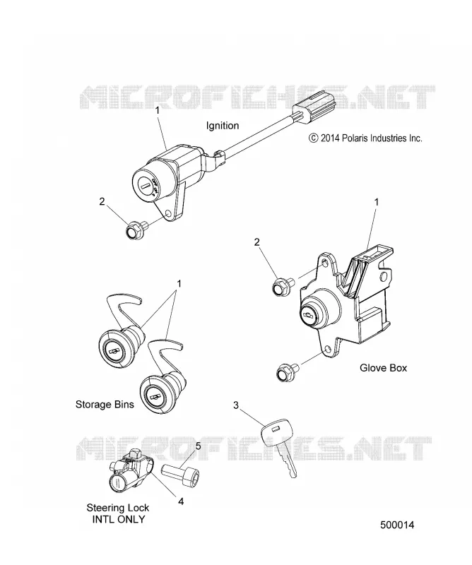 ACCENSIONE SWITCH/LOCK SET