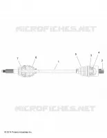 DRIVE TRAIN, POSTERIORE DRIVE SHAFT