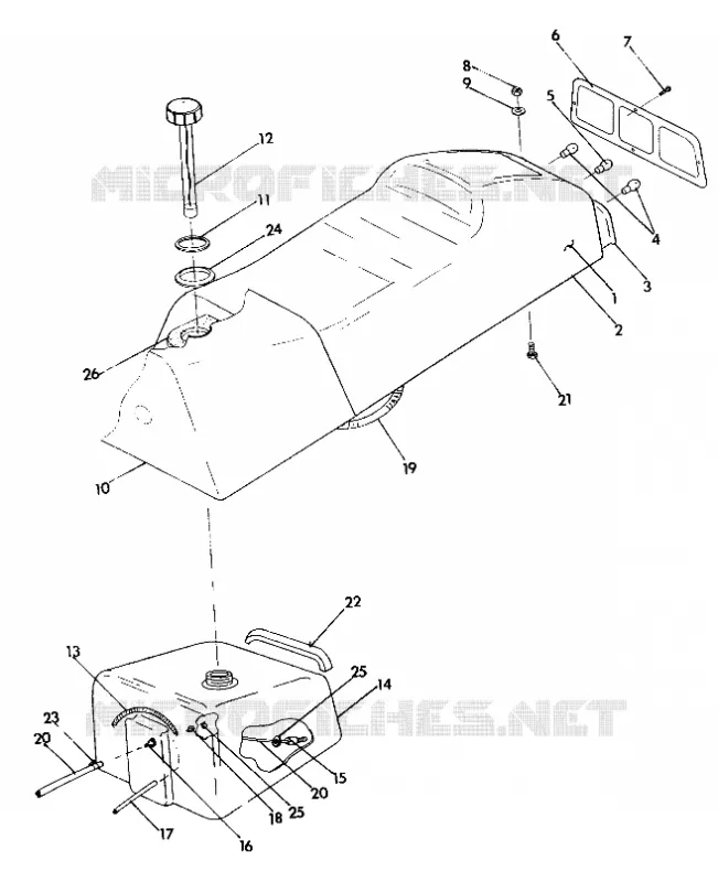 SEDE/SERBATOIO DI GAS ASSEMBLY 440 XCR (4921352135003A)