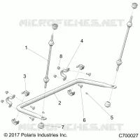 SUSPENSION, REAR BARRA DI STABILIZZAZIONE