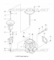 MOTORE, CARBURATORE, UPPER