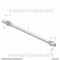 TRASMISSIONE, PROP SHAFT, FRONT