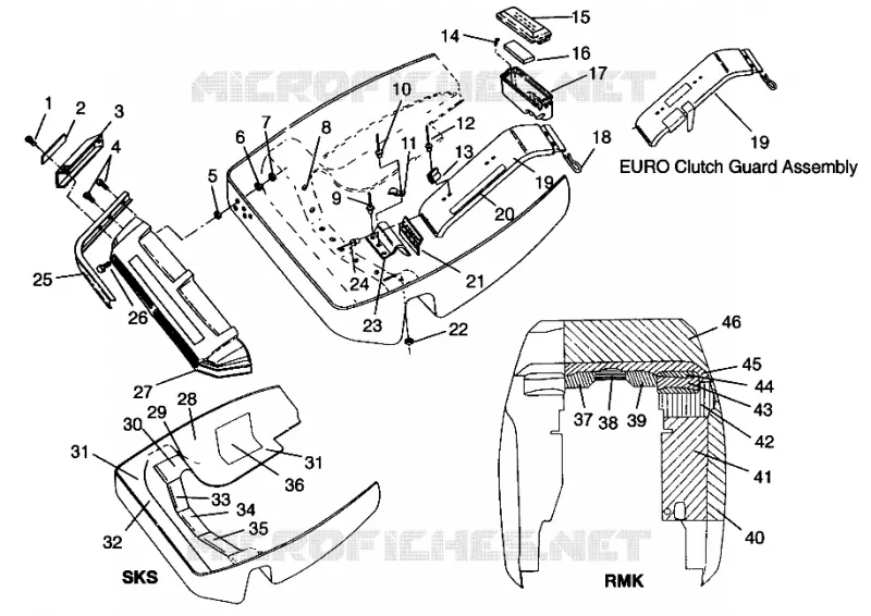 NOSEPAN XLT RMK 0960956, XLT SKS 0960556 and EUROPEAN XLT SKS E960556 (4931813181A009)