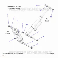 SUSPENSION, SHOCK MONTAGGIO, REAR SUSP.