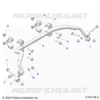 SUSPENSION, REAR BARRA DI STABILIZZAZIONE
