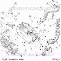 TRASMISSIONE, CLUTCH COVER AND DUCTING