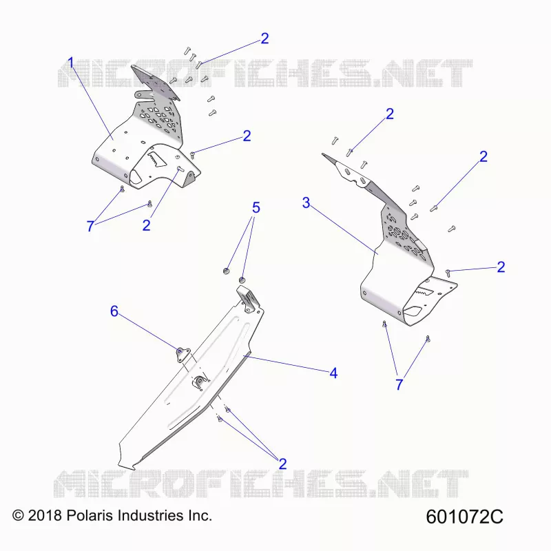 CHASSIS, PROTEZIONE FRIZIONE AND FOOTRESTS