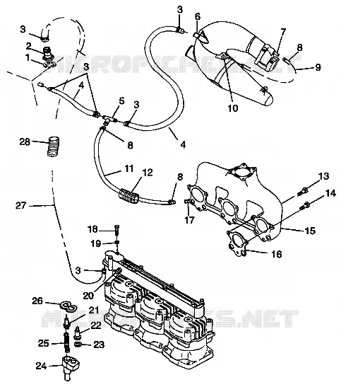 SISTEMA DI RAFFREDDAMENTO SL 1050 B974090 (4940974097B010)