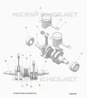 ENGINE, PISTON AND ALBERO MOTORE