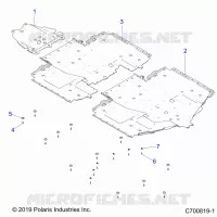 CHASSIS, SCIARED PLATES