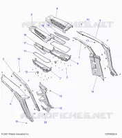 CARROZZERIA POSTERIORE FENDERS AND BEZELS- Z24NME99A2/B2 (C0705025-9)