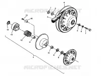 FRIZIONE DRIVEN ASSEMBLY  2x4 400L W957540 (4930093009B011)