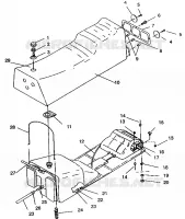 MONTAGGIO SEDILE   SERBATOIO SPORT SKS E940243 (49273627360003)