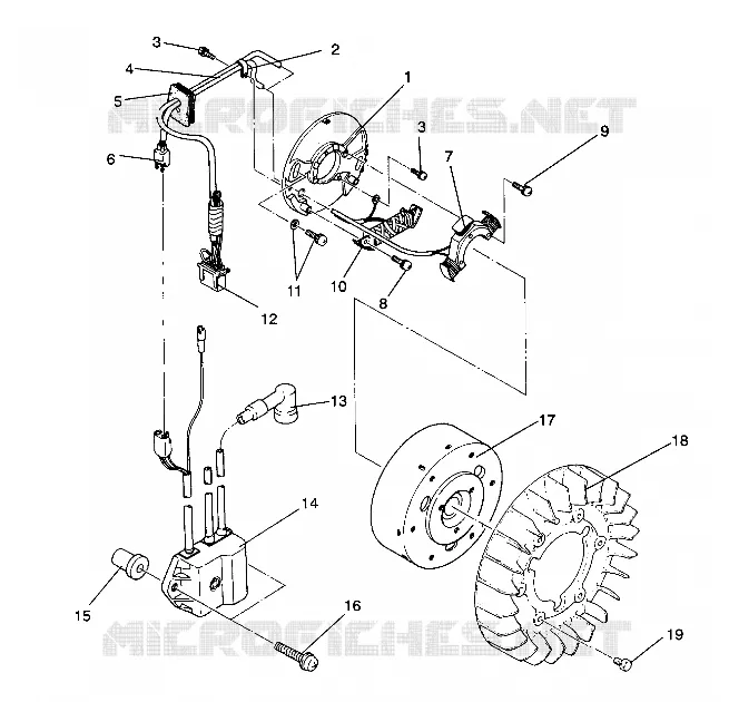 MAGNETO ASSEMBLY LITE GT / 0933133 (4923232323036A)