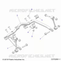 SUSPENSION, FRONT BARRA DI STABILIZZAZIONE