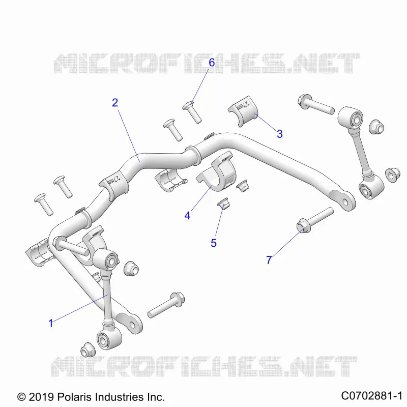 SUSPENSION, FRONT BARRA DI STABILIZZAZIONE