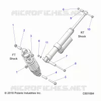 SUSPENSION, SHOCK MONTAGGIO, REAR SUSP.