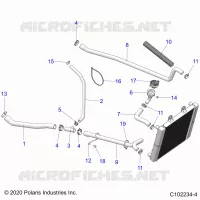ENGINE, SISTEMA DI RAFFREDDAMENTO, HOSES