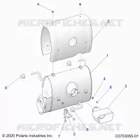 ENGINE, IMPIANTO DI SCARICO, SILENCER AND RELATED