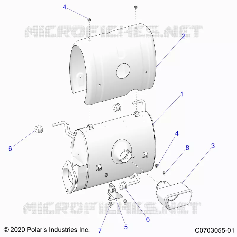 ENGINE, IMPIANTO DI SCARICO, SILENCER AND RELATED