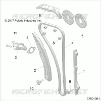 CAM CATENA AND TENSIONER