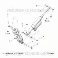 SUSPENSION, SHOCK MONTAGGIO, REAR SUSP.