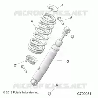 SUSPENSION, SHOCK ANTERIORE MOUNTING