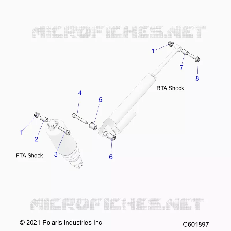 SUSPENSION, SHOCK MONTAGGIO, REAR SUSP.