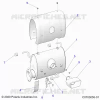 ENGINE, IMPIANTO DI SCARICO, SILENCER
