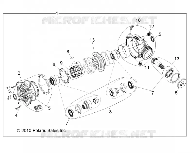 TRASMISSIONE, FRONT SCATOLA DEGLI INGRANAGGI INTERNALS