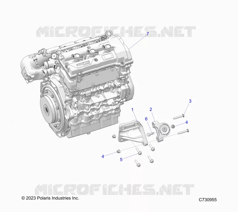 MOTORE, MOUNTING AND LONG BLOCK- R24XAW1RAH/BH/AS/BS/A9/B9 (C730955)