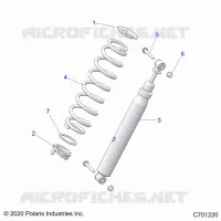 SUSPENSION, REAR SHOCK MONTAGGIO