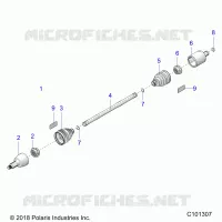 DRIVE TRAIN, ALBERO DI TRASMISSIONE, FRONT