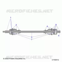 TRASMISSIONE, FRONT HALF SHAFT