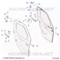 PORTE, FRONT, MOUNTING