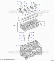 ENGINE, HEAD ASM AND VALVOLE