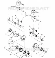 PISTONEEE   ALBERO MOTORE  500 EFI 0952774, EFI SKS 0952574,   EFI SKS PT 09529 (4929052905C013)