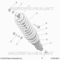SUSPENSION, REAR SHOCK MONTAGGIO