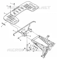 POSTERIORE MONTAGGIO RACK XPRESS 300 W97CA28C and  XPRESS 400L W97CA38C (4939603960A006)