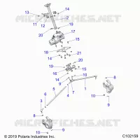 STEERING, STERZO POST ASM.