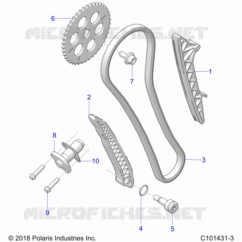 CAM CATENA AND TENSIONER