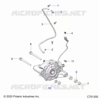 TRASMISSIONE, FRONT GEARCASE MOUNTING