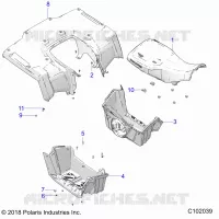 POSTERIORE CAB, SEAT AND FOOTWELLS