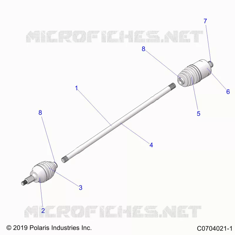 DRIVE TRAIN, HALF POSTERIORE ALBERO