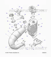 ENGINE, IMPIANTO DI SCARICO AND TURBO ASM.